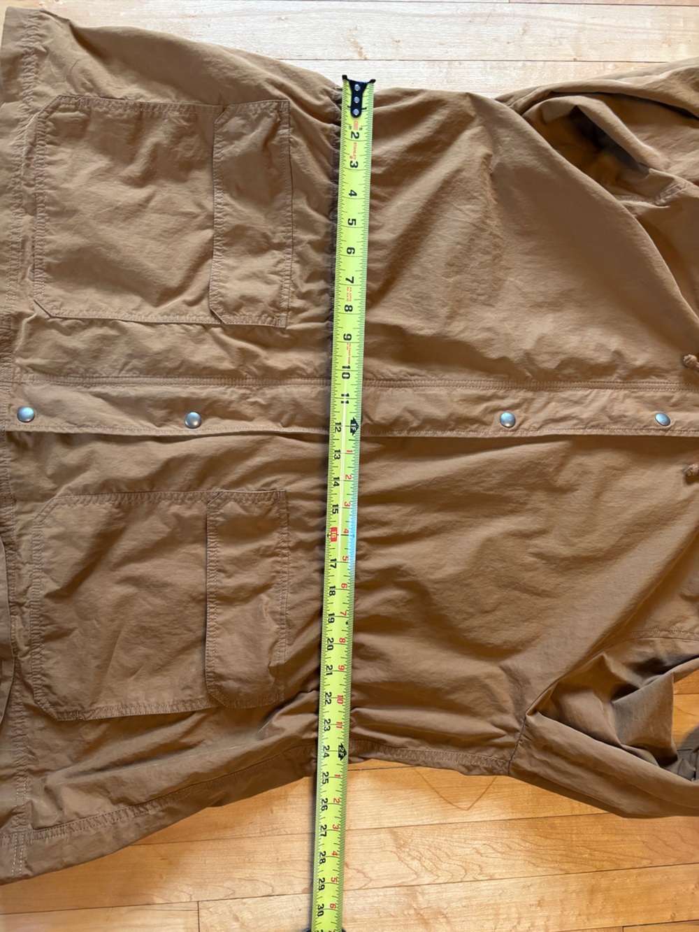 EUC Madewell Anorak Raincoat | Tan Brown Utility Rain Jacket | Women’s Plus 2X - Picture 11 of 16